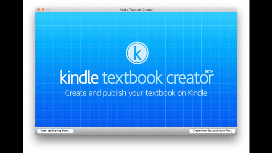 kindle texbook creator update for mac